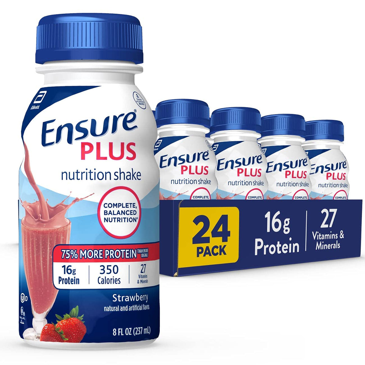 Nutrition Shake with 16 Grams of Protein, Milk Chocolate, 8 Fl Oz (Pack of 24) P51200