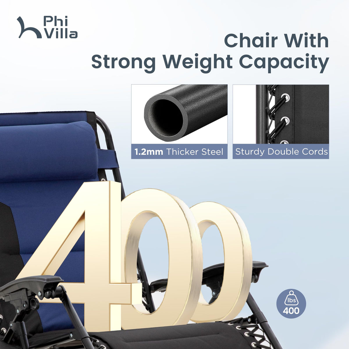 Zero Gravity Chairs Set of 2 Navy D706231