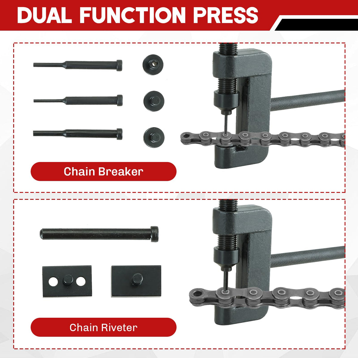 Motorcycle Chain Breaker Kit 13PCS W9391