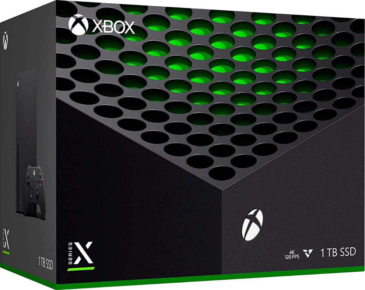 X-Box Series X Gaming Console Bundle 1TB SSD Black Console with Two Wireless Controllers W918
