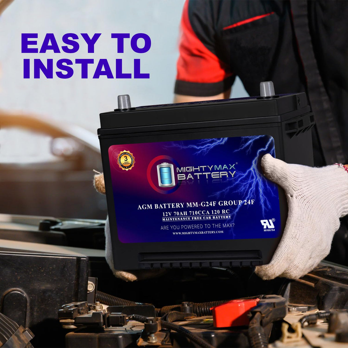 12V 70Ah AGM Replacement Battery O38024