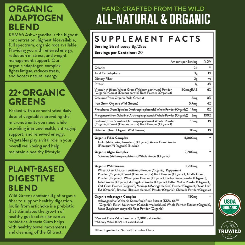 Greens Superfood Juice Powder 40 Servings 2 Pack Z56218
