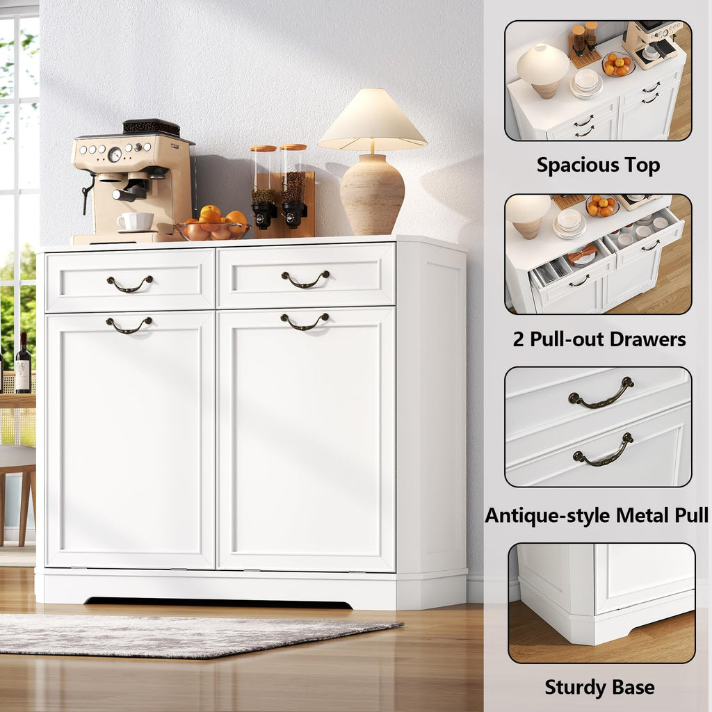 Double Tilt Out Laundry Hamper Cabinet F32511