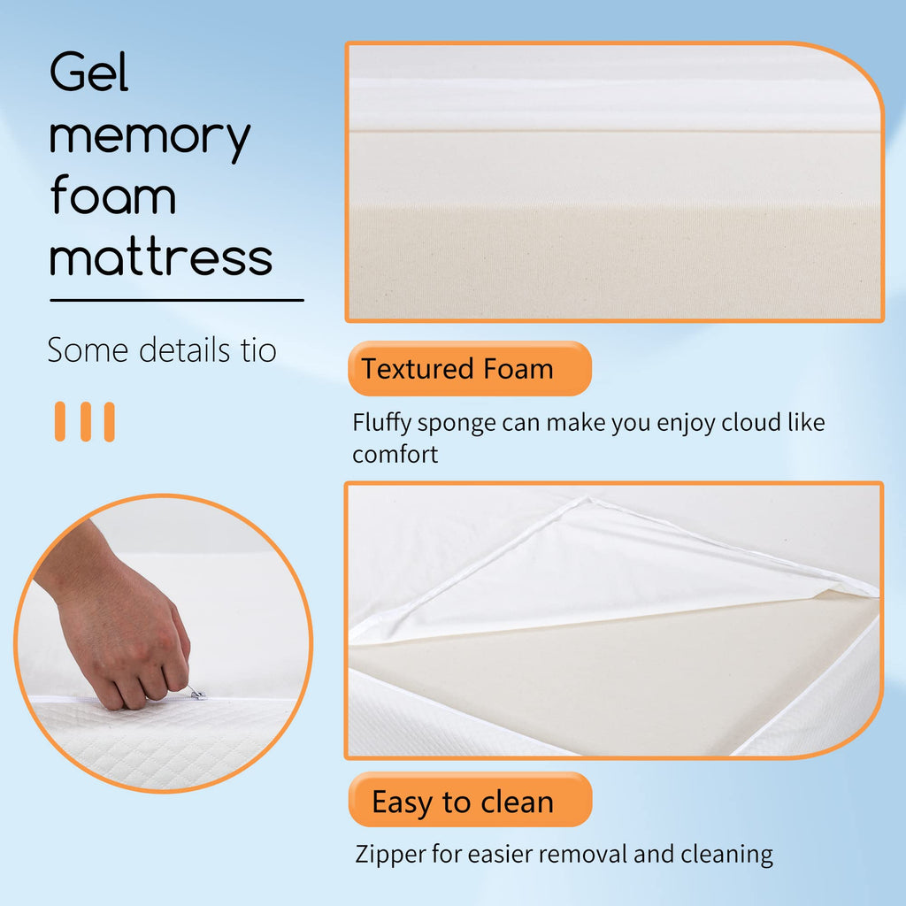 5" Twin Gel Memory Foam Mattress K768