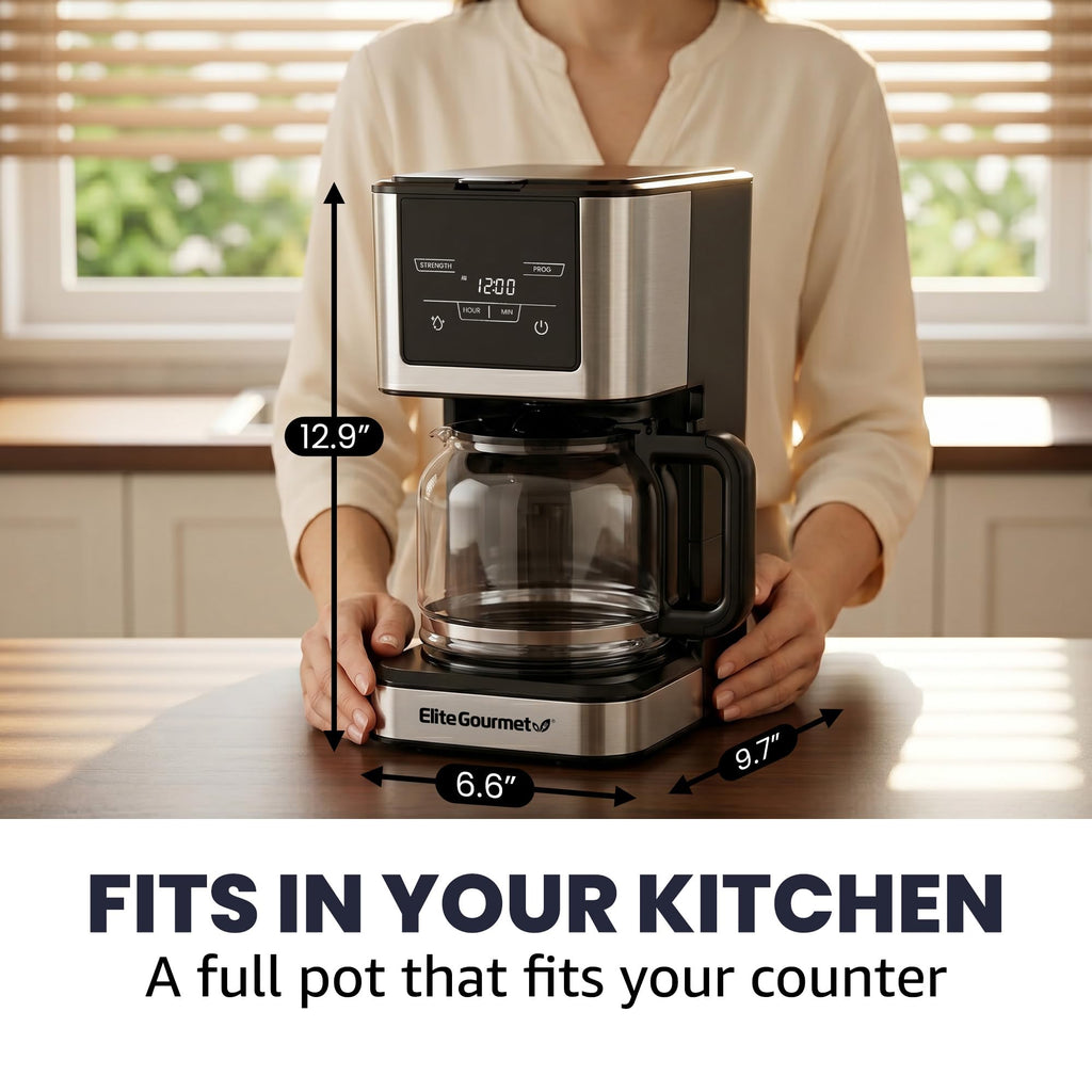 12-Cup Programmable Drip Coffee Maker S723