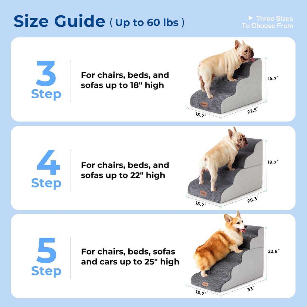 5 Step Pet Stairs Grey U317