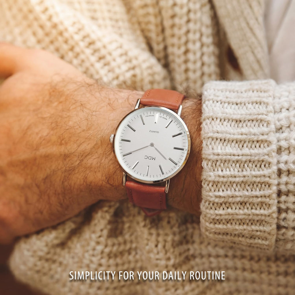 Minimalist Dress Watch Ultra Thin Leather Band F861