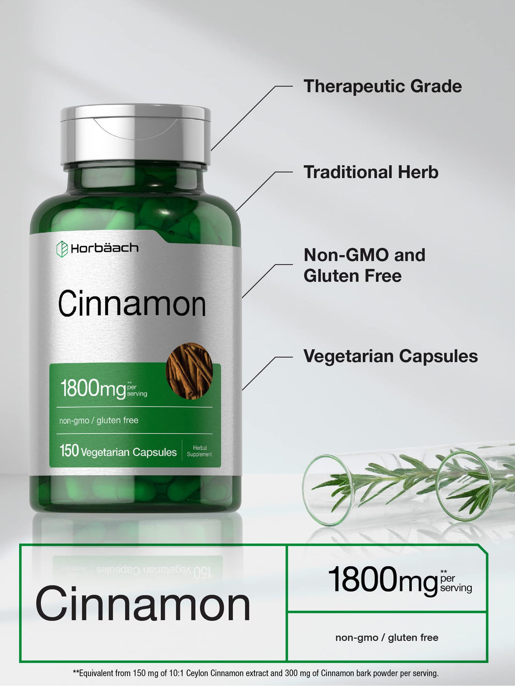 Cinnamon Capsules 150 Count R107