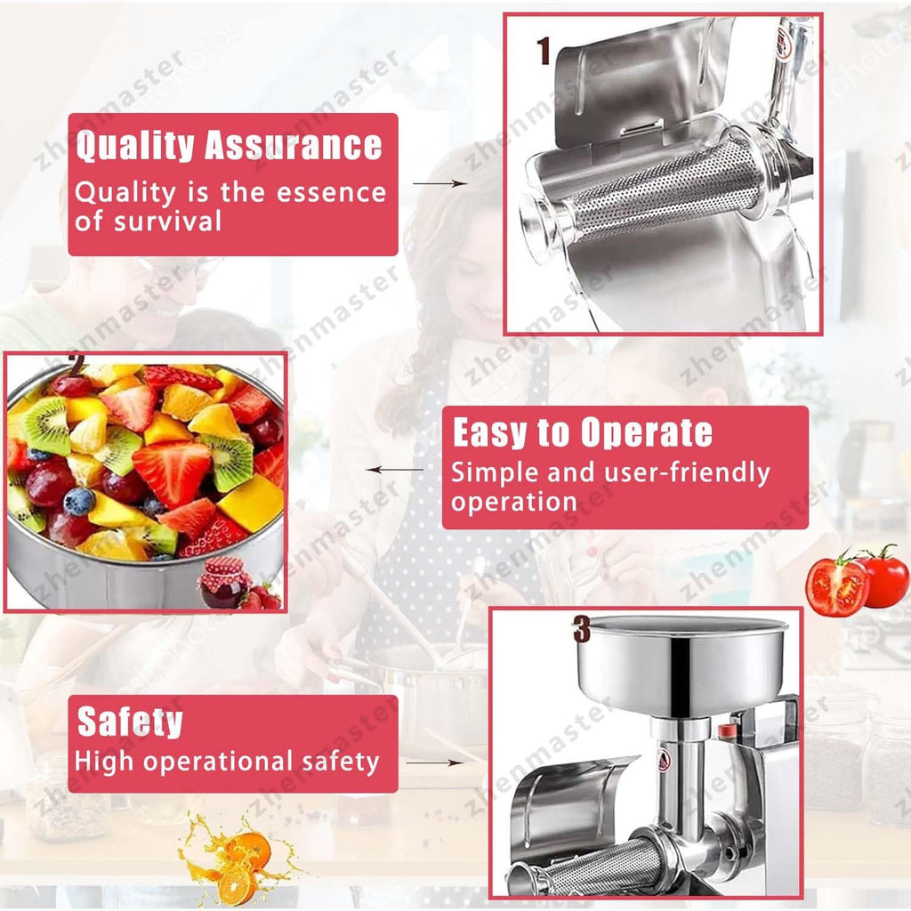 450W Stainless Steel Electric Tomato Strainer and Sauce Maker Z808190