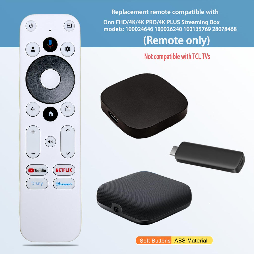 Voice Remote Control Compatible with Onn Streaming Box J46669
