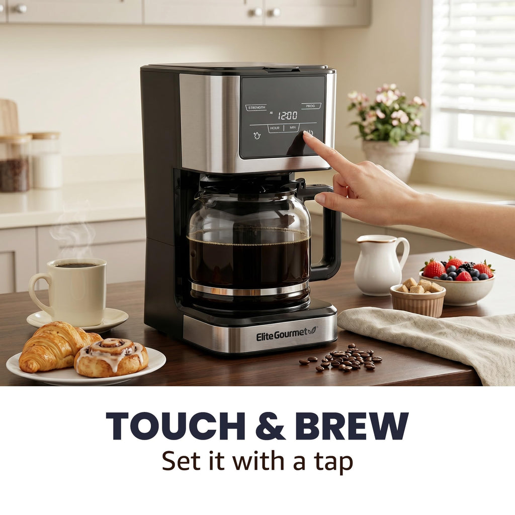 12-Cup Programmable Drip Coffee Maker S723