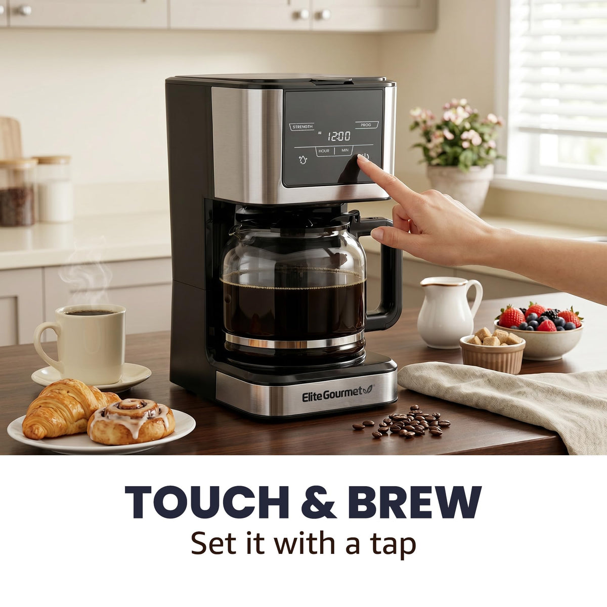 12-Cup Programmable Drip Coffee Maker S723