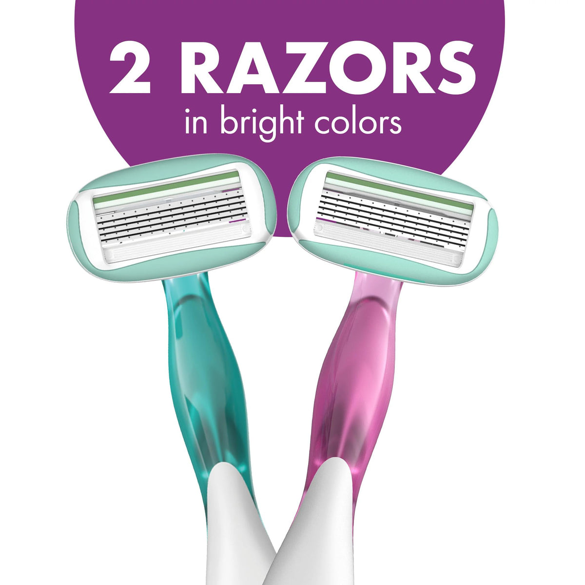 5 Blade Womens Disposable Razors, 2 Count G698979