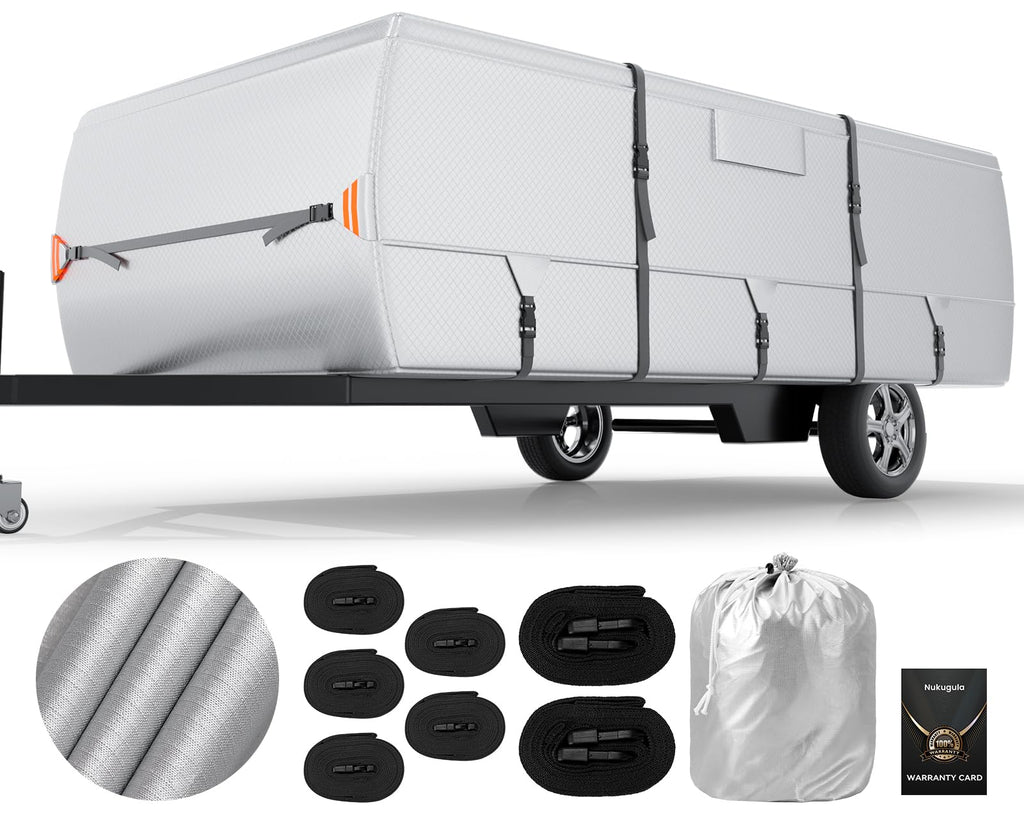 14'-16' Waterproof Oxford Fabric Camper Cover Y4186