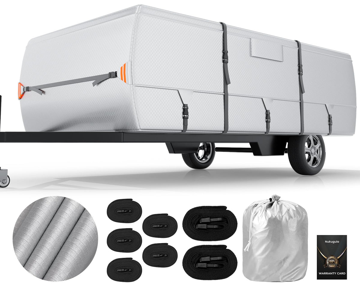 14'-16' Waterproof Oxford Fabric Camper Cover Y4186