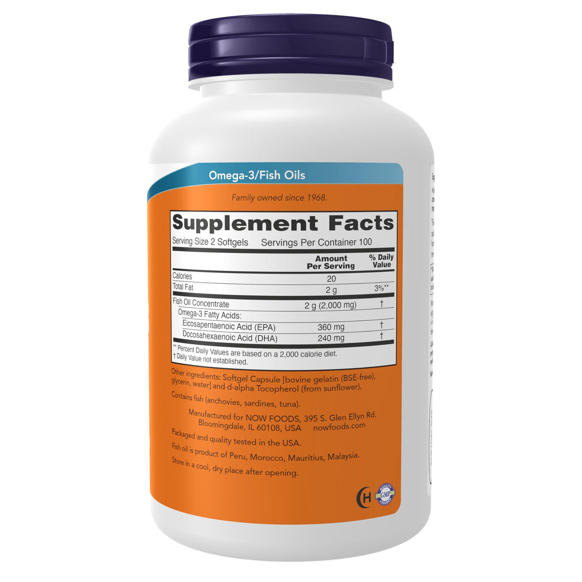Omega-3 180 EPA / 120 DHA 200 Softgels X7359