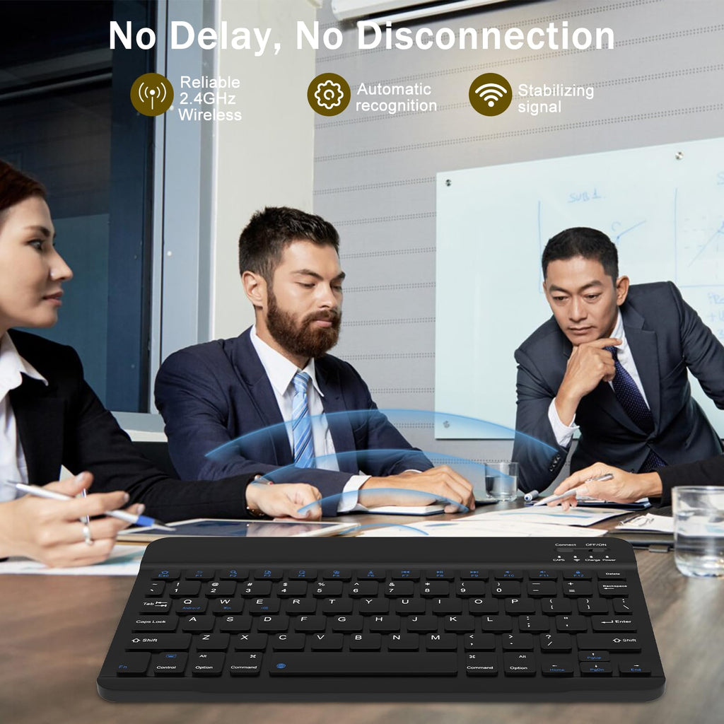 Black Rechargeable Bluetooth Keyboard and Mouse Combo X116