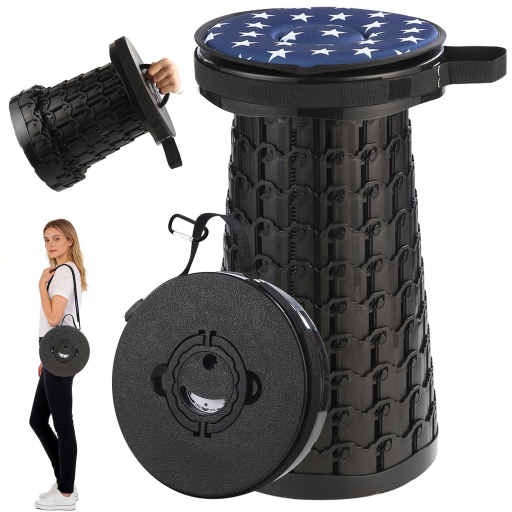 Collapsible Stool with Cushion Y902832