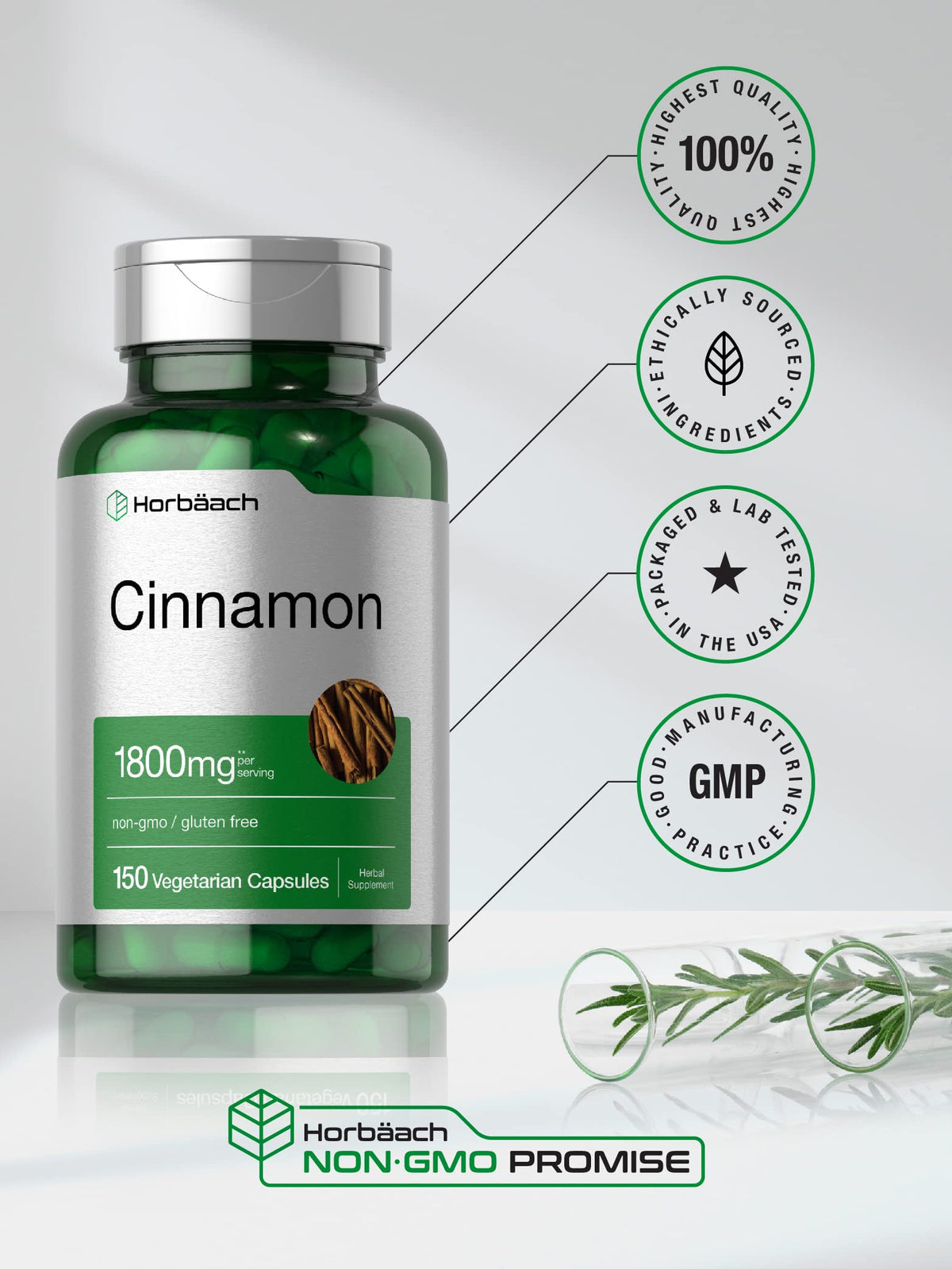 Cinnamon Capsules 150 Count R107