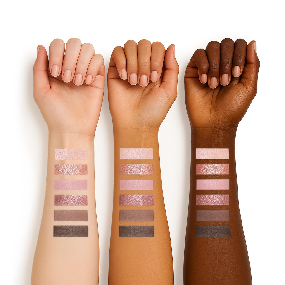6-Color Matte and Shimmer Eyeshadow Palette with Brush L602573