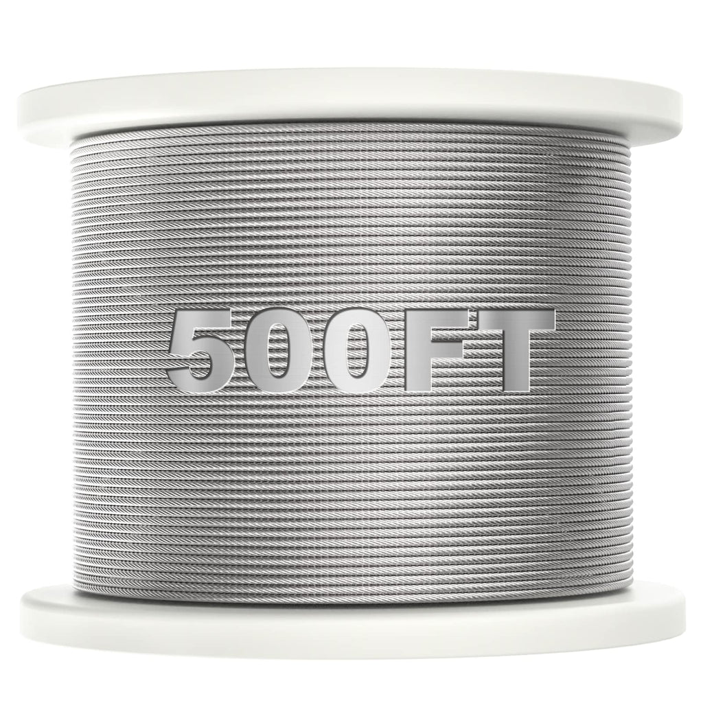 500FT 1/8" T316 Stainless Steel Cable U404608