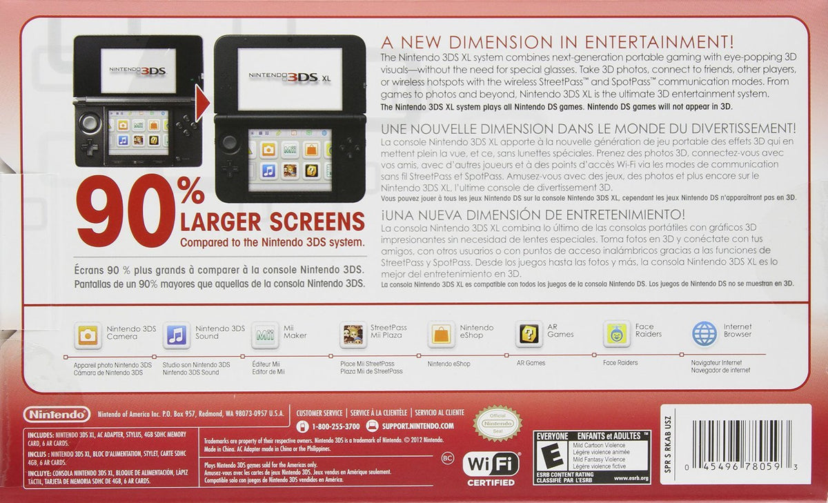 Red/Black Handheld Console B90954