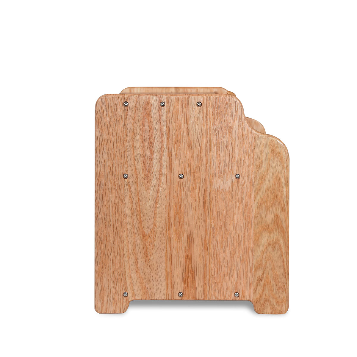Solid Wood Oak Bread Box with Clear Window Q496