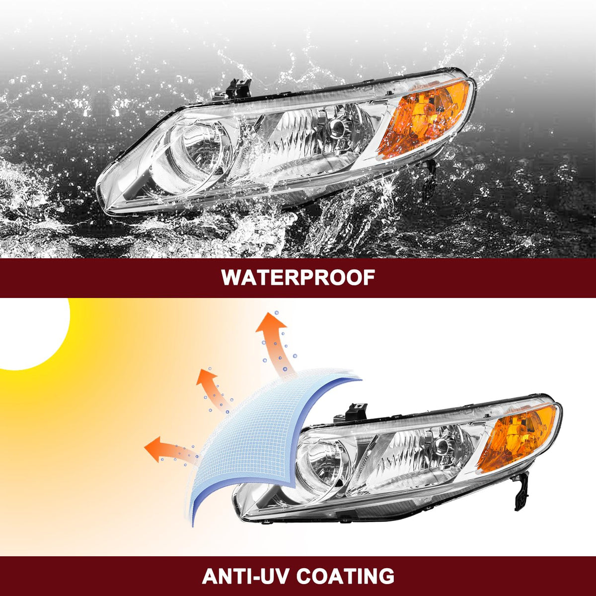 Halogen Headlight Assembly A954068