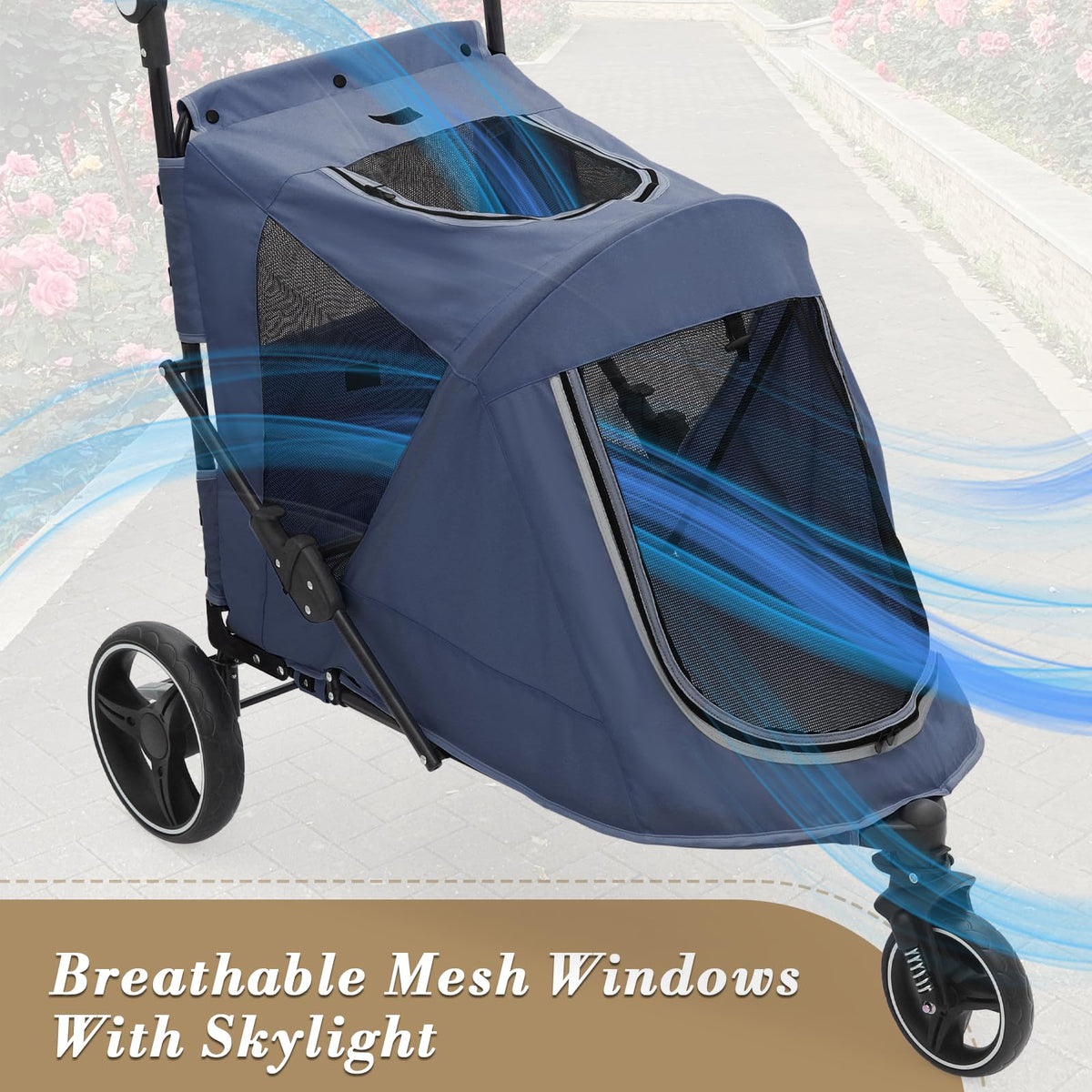 Blue Pet Stroller L9642