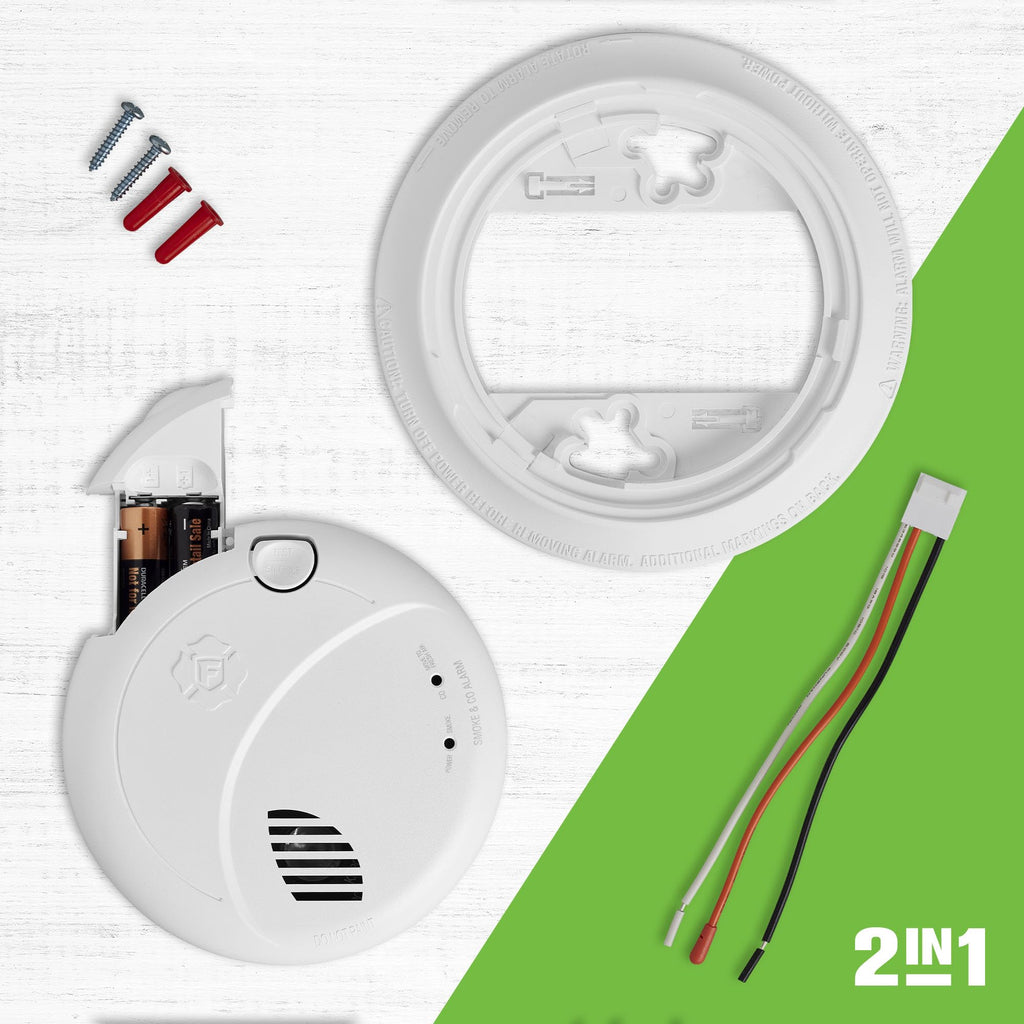 Hardwire Combination Smoke & Carbon Monoxide Alarm with Voice A431960