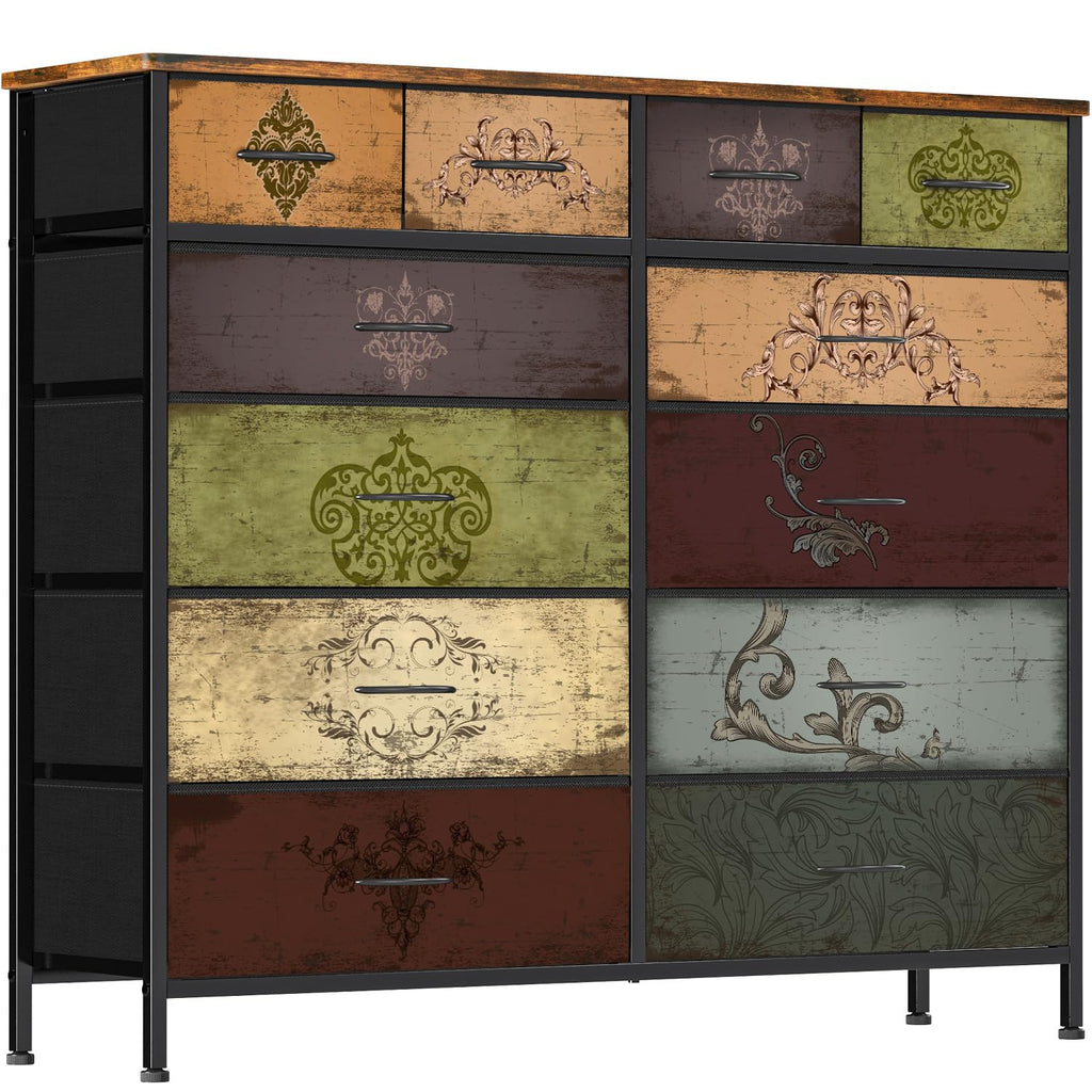 12 Drawer Fabric Dresser Y2388