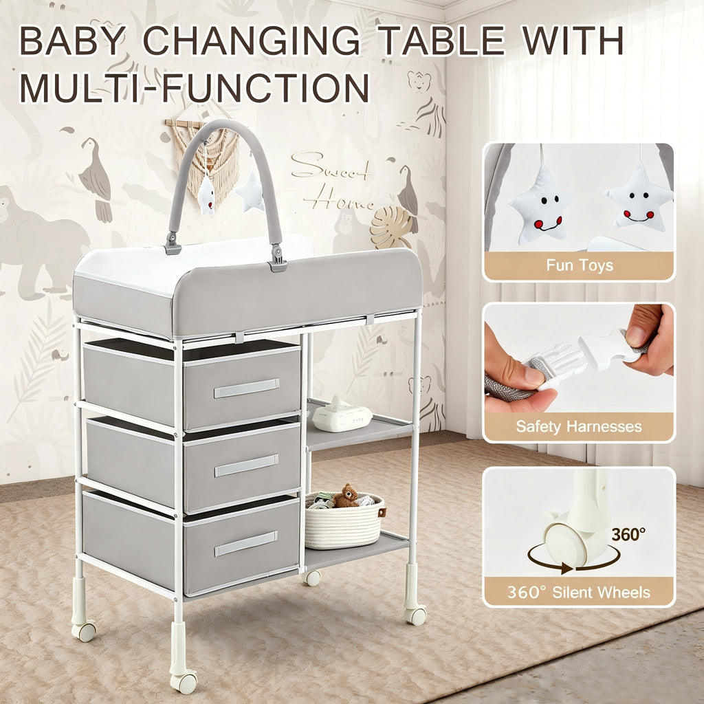 Portable Diaper Station with Waterproof Pad L346836