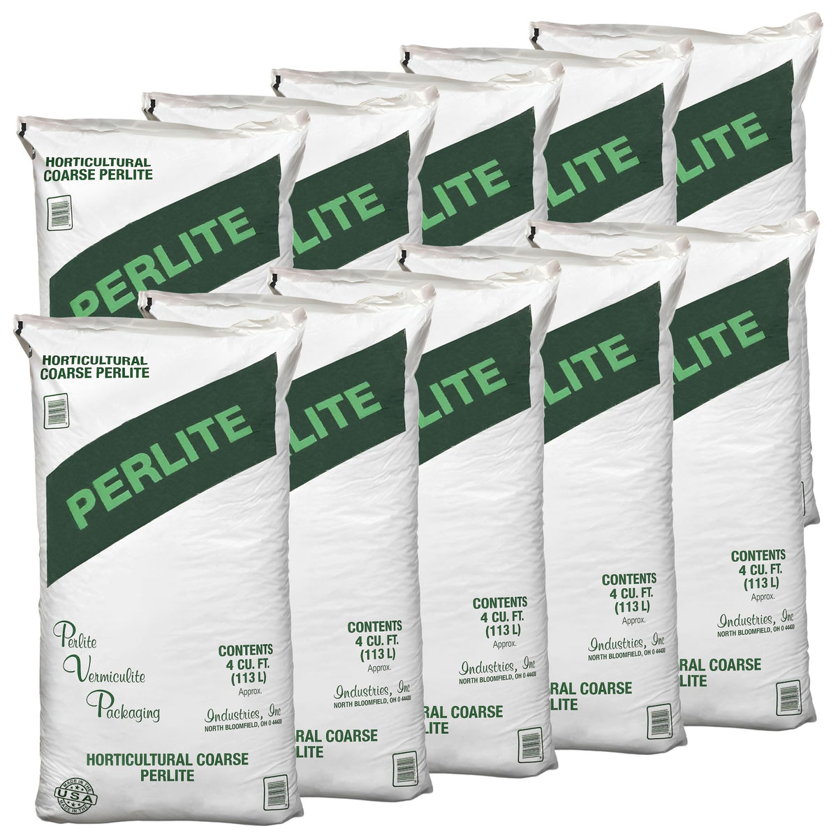 10 Pack Organic Coarse Perlite Planting Soil Additive B69556