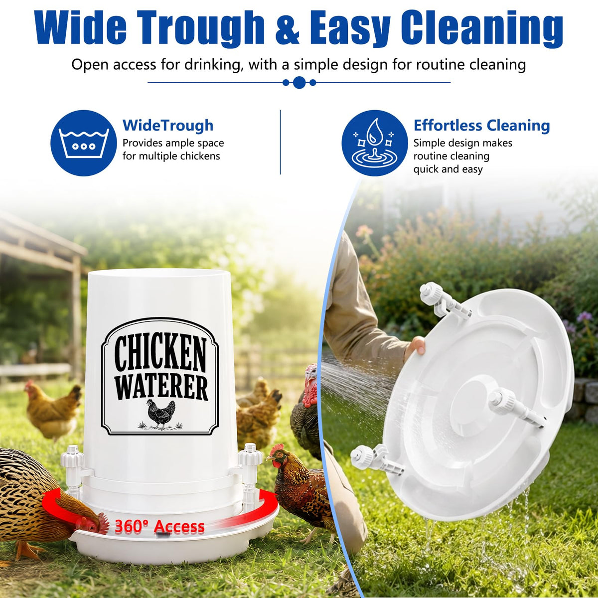 Chicken Waterer for 5 Gallon Bucket C987