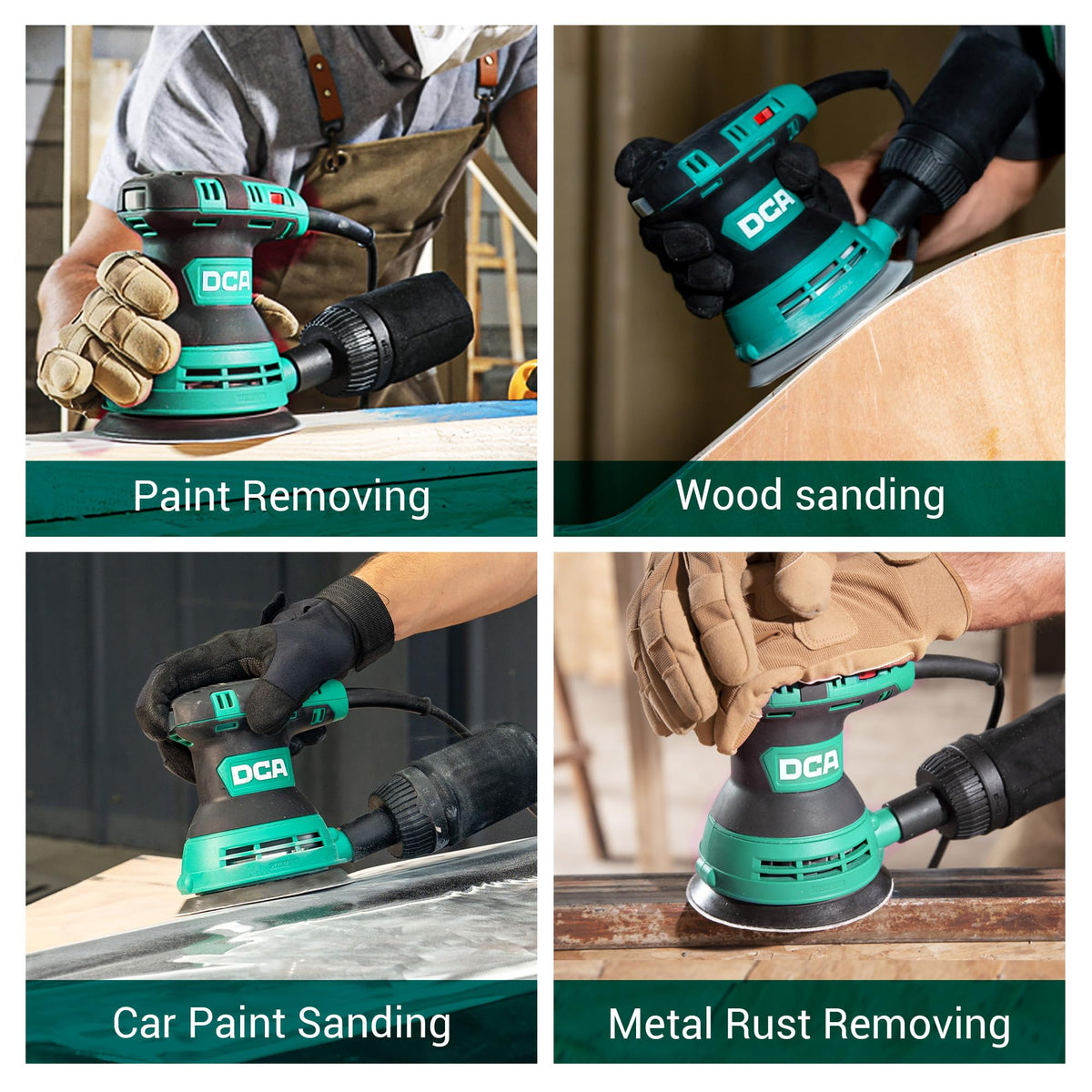 3.0 AMP Corded Random Orbital Sander 6 Speeds 5-Inch Q418967