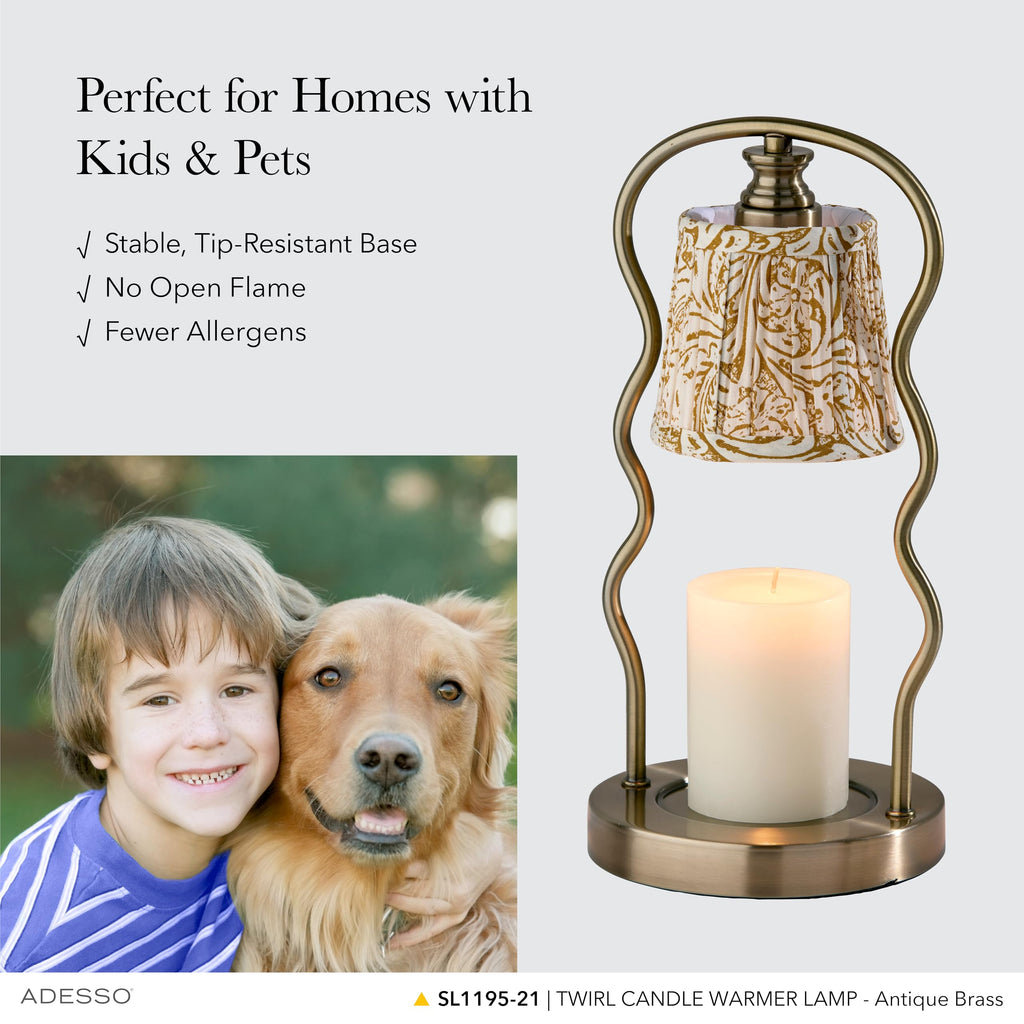 Flameless Candle Warmer Lamp with Adjustable Timer & Dimmable Light F65533