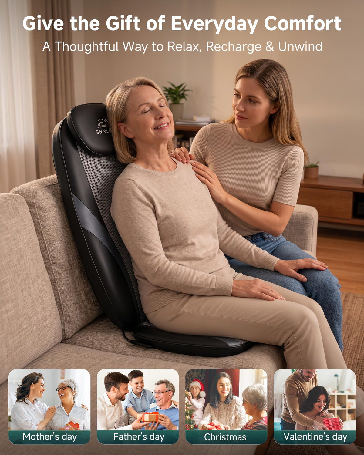 Shiatsu Back Massager with Heat V7202