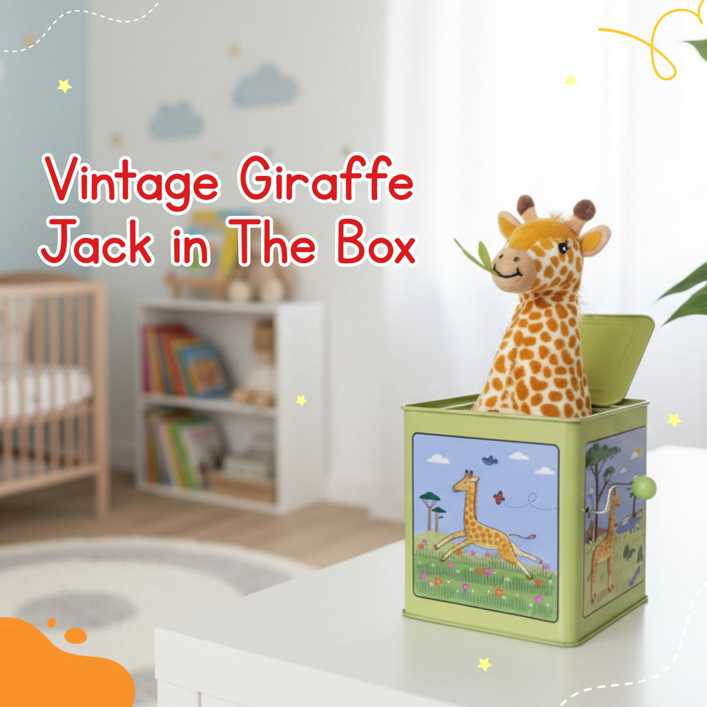 Giraffe Jack in the Box Tin Musical Toy O989009