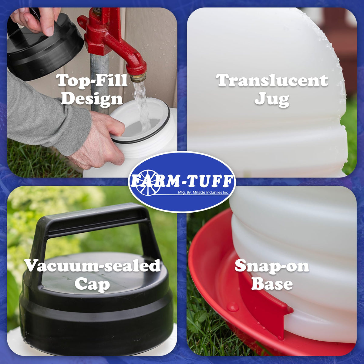 7 Gallon BPA-Free Plastic Hanging Chicken Waterer A62068