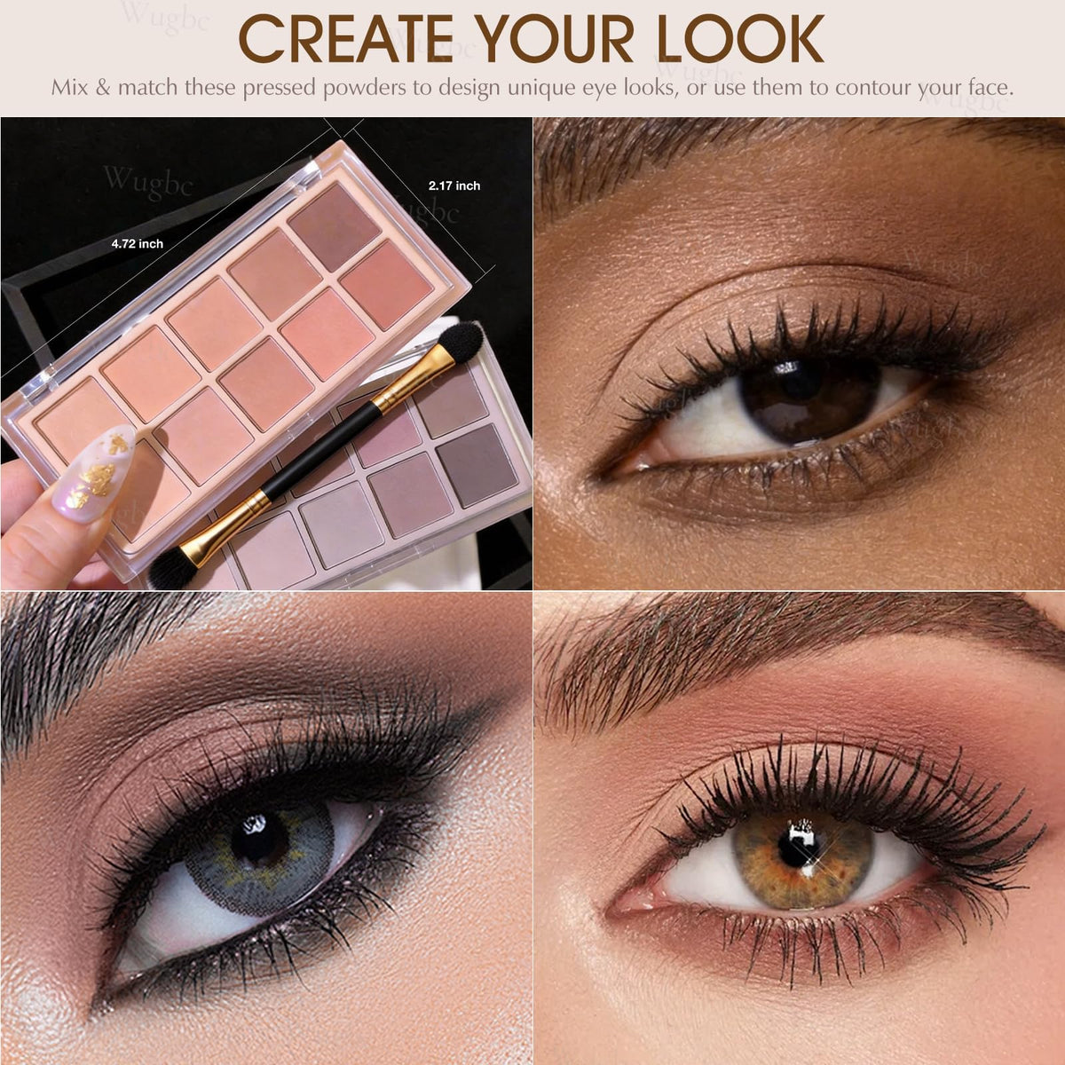 10 Colors Matte Neutral Eyeshadow Palette W2516