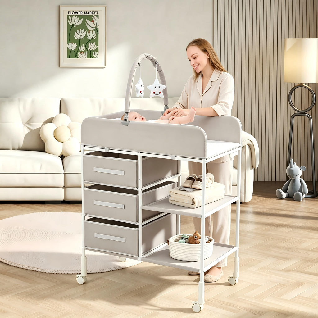 Portable Diaper Station with Waterproof Pad L346836