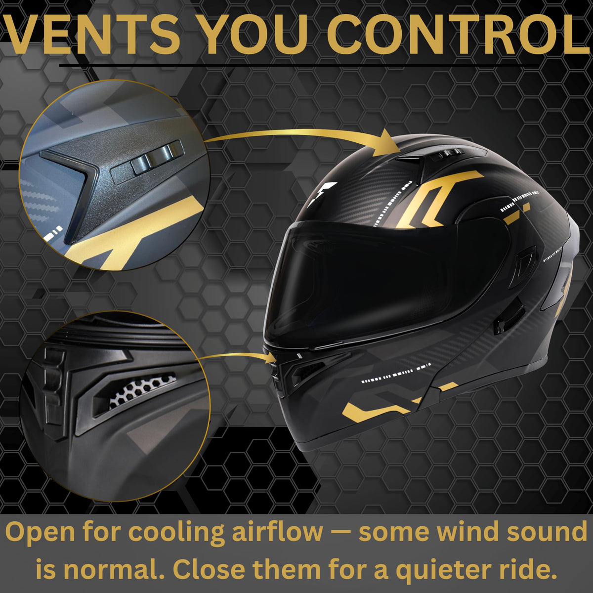 Modular Motorcycle Helmet DOT Approved Flip Up Dual Visor T643