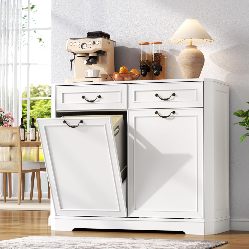 Double Tilt Out Laundry Hamper Cabinet F32511