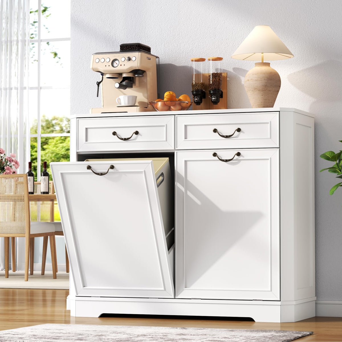 Double Tilt Out Laundry Hamper Cabinet F32511