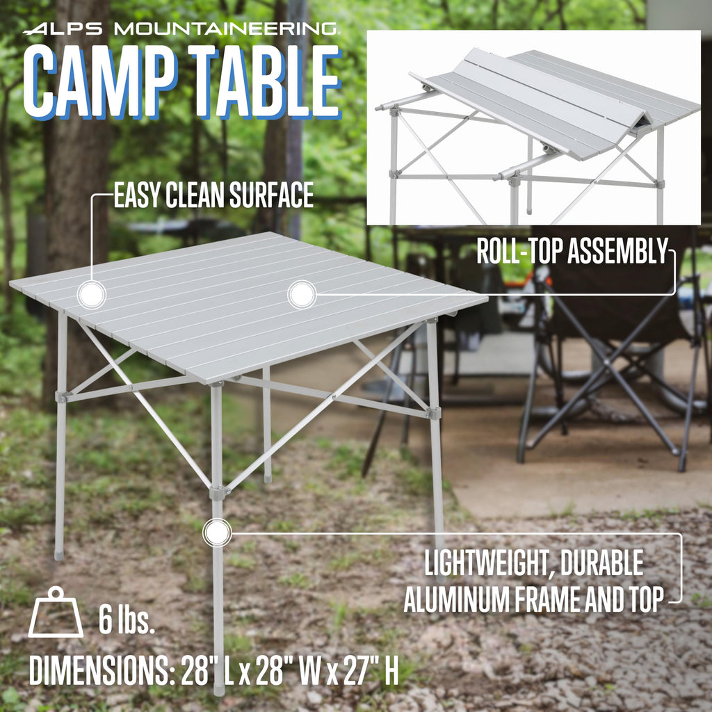 Aluminum Roll-Top Camp Table D44269