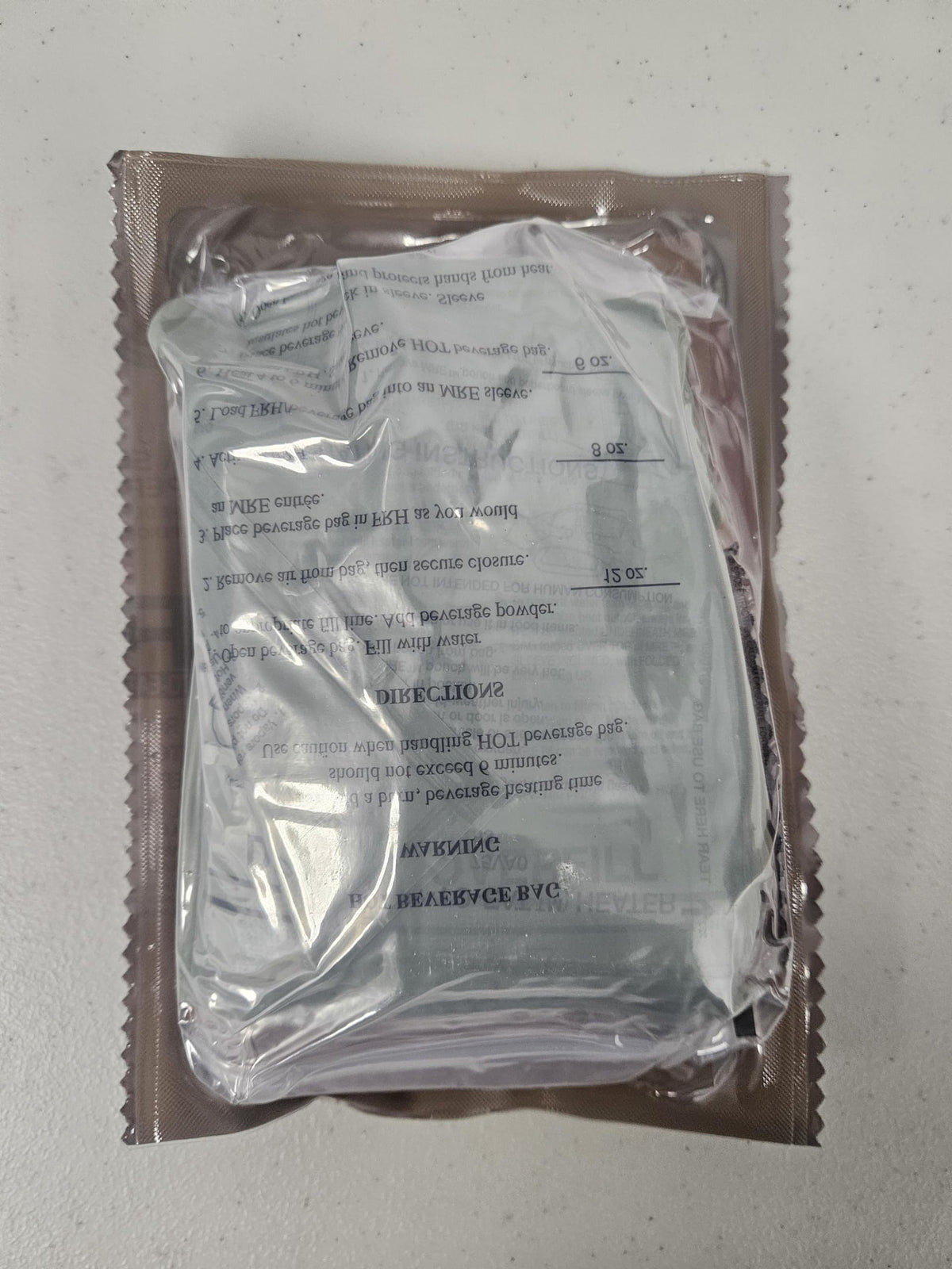 MRE Meal Ready to Eat with Entree Snacks Dessert Drink Mix Utensils Condiments J638
