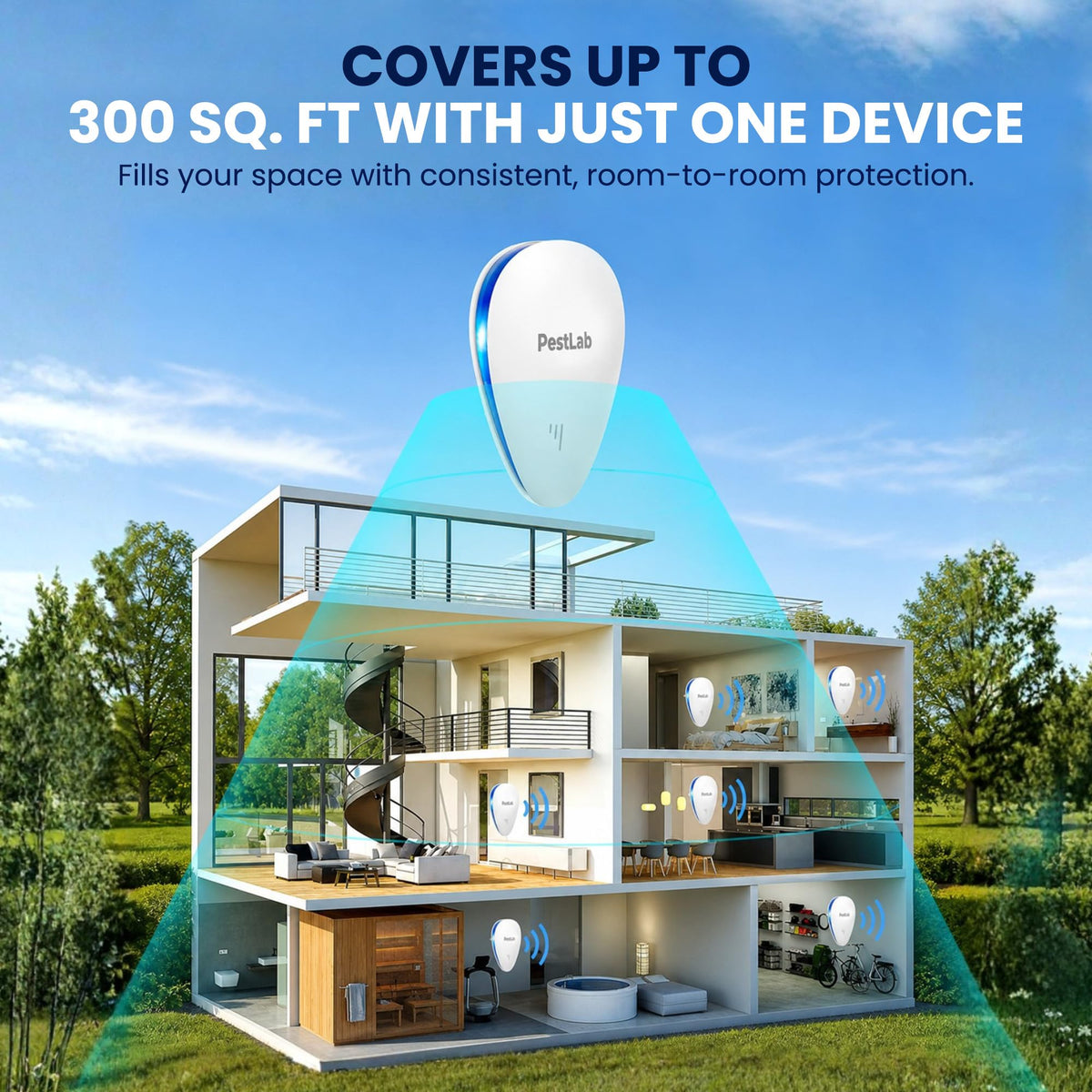 Indoor Plug In Ultrasonic Pest Repeller 3 Pack T338956