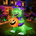 4 Ft Halloween Inflatables Witch Dinosaur Y812