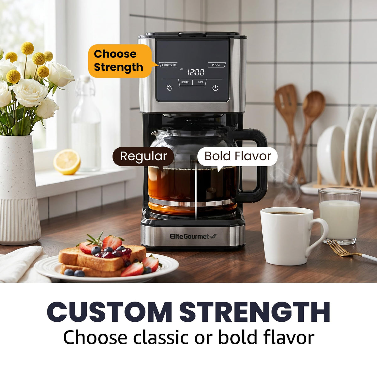 12-Cup Programmable Drip Coffee Maker S723