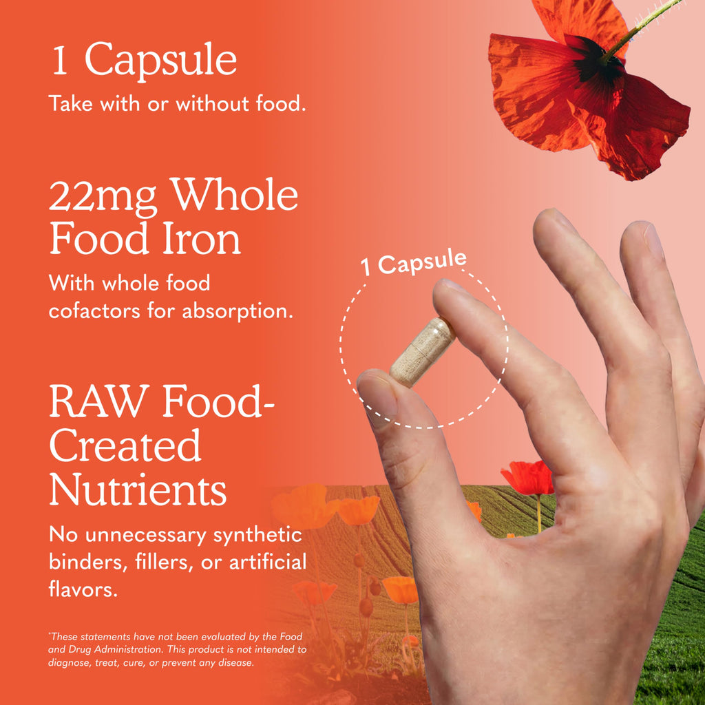 Vitamin Code Raw Iron Supplement, 30 Capsules B421